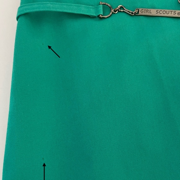 Vintage Girl Scouts Junior Uniform Skort High Waisted Faux Wrap Small Junior 90s - Picture 14 of 14